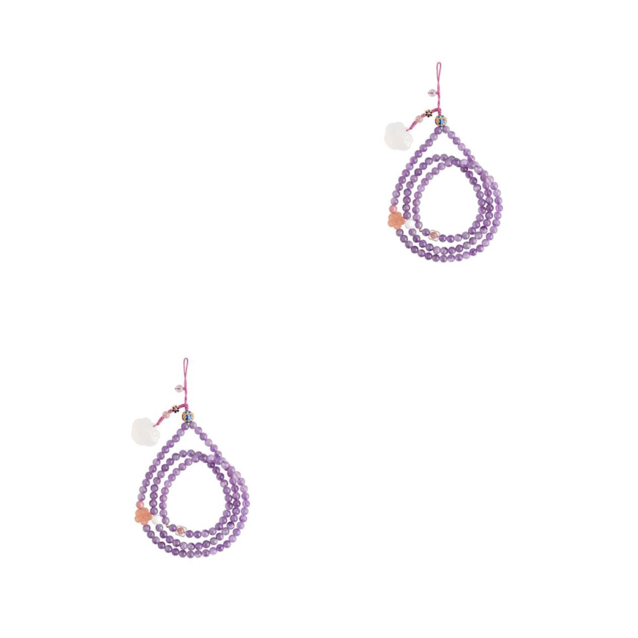 Tofficu Lanyard Naturale per Cellulari Tracolla Decorativa Viola Accessorio Elegante e Resistente per Smartphone e Abbigliamento