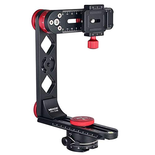 MENGS PH-720B Schwarz 720° Panorama-Strömungskopf Aluminium Legierung Für DSLR Kameras Kompatibel mit Arca-Swiss Standard
