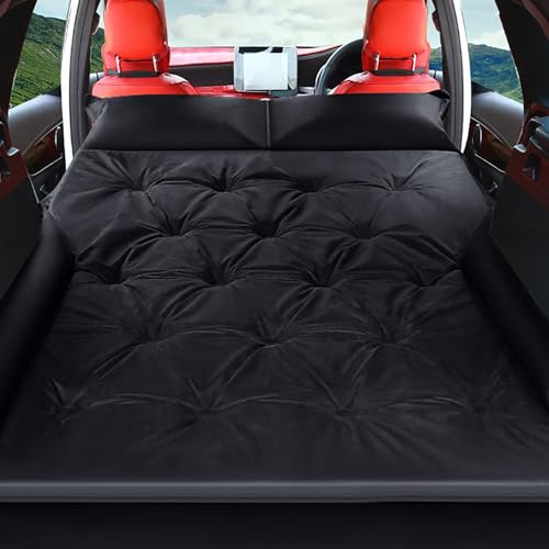 三菱アウトランダー平成29年7月~令和元年08月モデル専用 車中泊 マット 後部座席 枕つき 車中泊 キャンプマット 防水防潮 車載 独立クッション 旅行用 折畳み式 コンパクト収納 キャンプ用品 アウトドア コンパクト収納 旅行用(B黒翼あり)