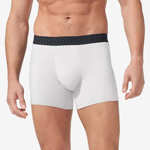 Tommy John Men’s Trunk 4” Underwear - Cotton Basics Boxers with Supportive Contour Pouch -Naturally Breathable Stretch Fabric2