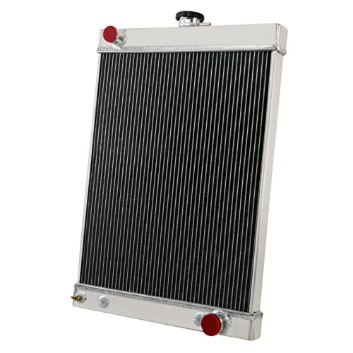 4 Row Aluminum Radiator Fit 30-50 Chevy 30's 40's 50's Transmission Cooler Hot Rod Classic