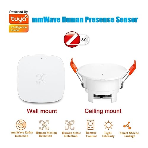 Kopinma Tuya Zigbee Motion Sensor mmWave Human Presence Sensor with Luminance MicroWave Radar Detection PIR Motion Sensor Celling Mount - Image 3