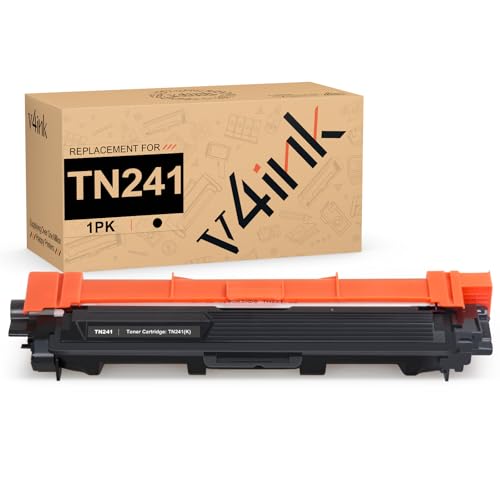 v4ink TN241 TN-241BK Compatible Black Toner Cartridge Replacement for Brother HL-3140CW 3170CDW...