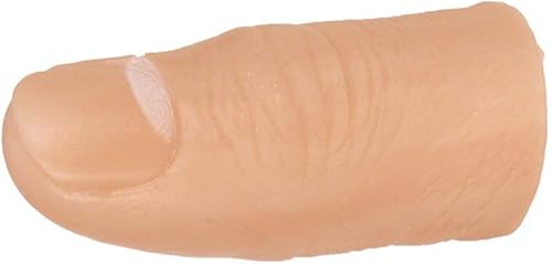 MilesMagic Punta del pulgar del mago de plástico de cerca desapareciendo apareciendo verdadero truco de magia del dedo