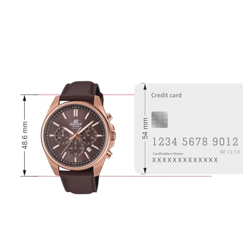 Image of Casio Edifice EFV-650CL-5AVUDF Analog Brown Dial Men (ED662)