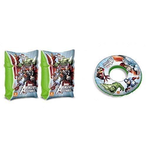 Lively Moments Gonflable Bouée / Aufblasring / Anneau de Bain & Ailes d'eau / Bracelets Marvel The Avengers Cover