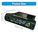 DIMITU Solar Car Digital LCD Clock & Temperature Display Dashboard Clocks Backlight Electronic Screen Temperature Clock