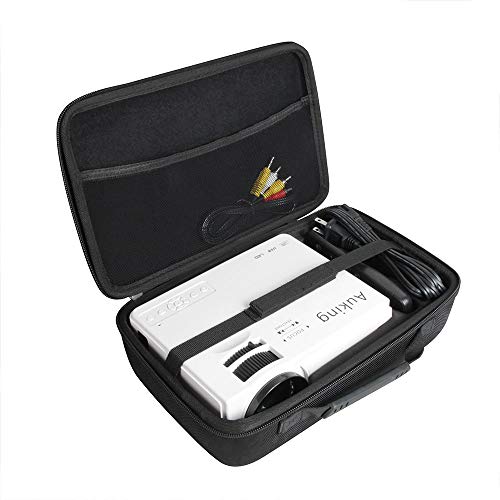 Hermitshell Hard Travel Case for Auking Mini Projector 2020 Upgraded Portable Video-Projector (Black)