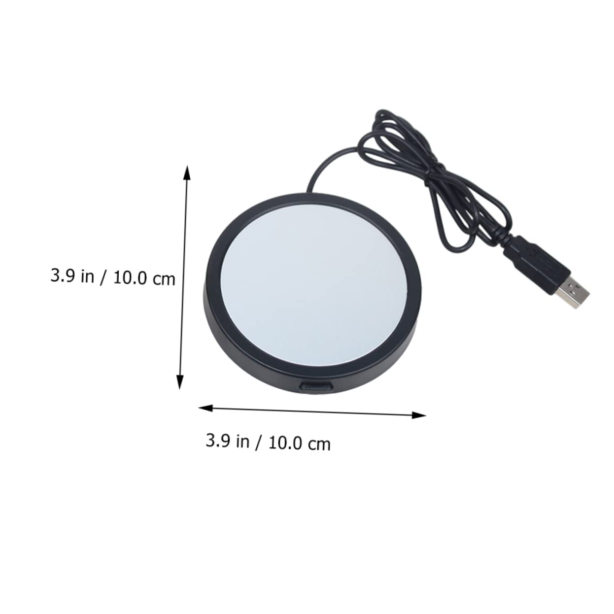 Alipis USB Electric Cup Warmer Coaster Portable Mug Warmer for Coffee Tea Milk Low Power Consumption with Slip Felt Pad for Office Home Use Compact Design