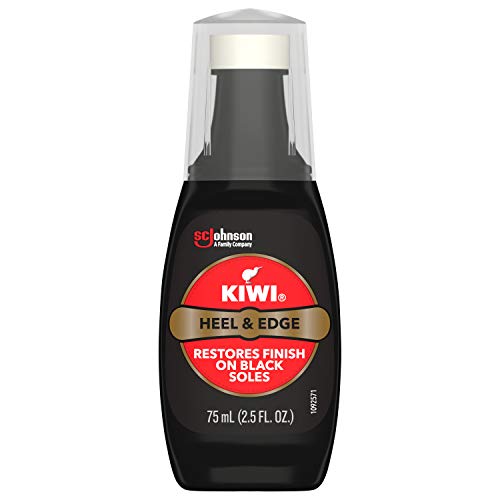 KIWI Heel & Edge, Black, with Sponge Applicator), 2.5 Fl Oz (Pack of 1)