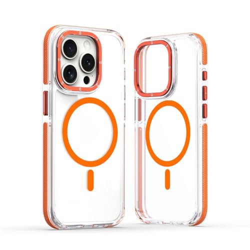 Coque magnétique iPhone 14 Pro Max transparente antichoc de charge sans fil