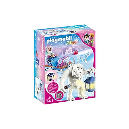 PLAYMOBIL Magic 9473 Schneetroll mit Schlitten und Lichteffekt, Ab 4 Jahren