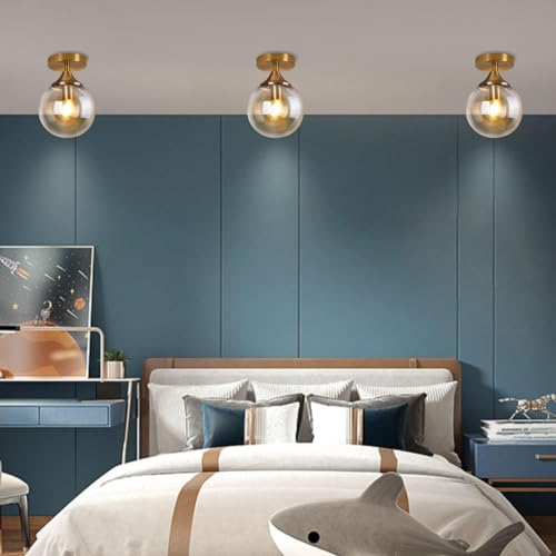 Image of Wall Lamp Chandelier Pendant Light, Home Decor for Bedroom, Living Room, Hallway, Cafe, Hotel, Restaurant (Amber Wall Hanging LAMP with LED Bulb Pack of 1)
