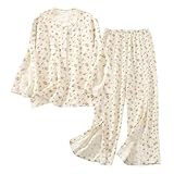 Siomlana Women's Bedridden Patient Clothing,Fracture Suit,Disability Set with Full Opening on Both...