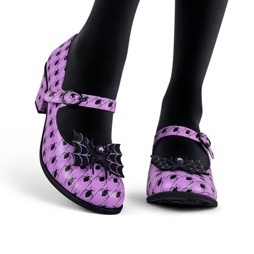 Image of Hot Chocolate Design Artistic Women's Mid Heel Strap Pumps | Block Heel Design, Vegan Faux-Leather Upper, Padded Footbed, Buckle Closure, Occasion Pumps for Women