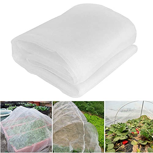 Insektenschutznetz Pflanzenschutznetz Gemüsenetz Garten Feinmaschig Vogelschutznetz Gemüseschutznetz Gartennetz Insektennetz Blumen Pflanzen Schutznetz für Garten Netz für Pflanzen Gemüse (3x10m) Cover