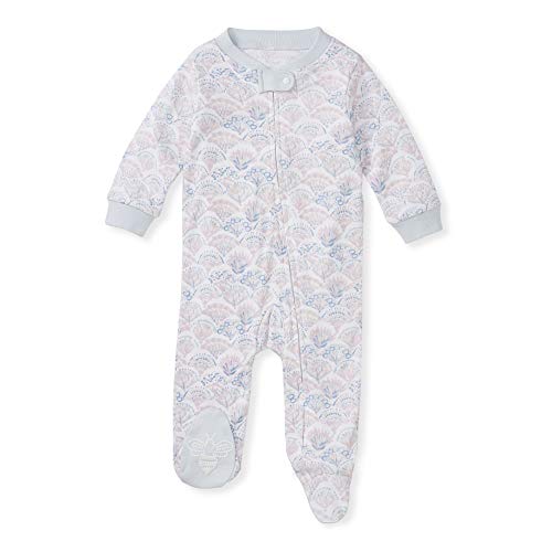 Image of Burt's Bees Baby unisex-baby Sleep & Play, Organic One-piece Romper-jumpsuit Pj, Zip Front Footed Pajama