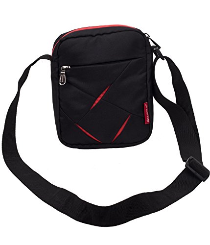 COSMUS Men’s Sling Bag (Red & Black)