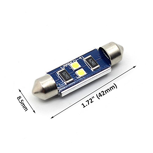 Alla Lighting 2pcs Super Bright LED 6000K Xenon White miniatura 7