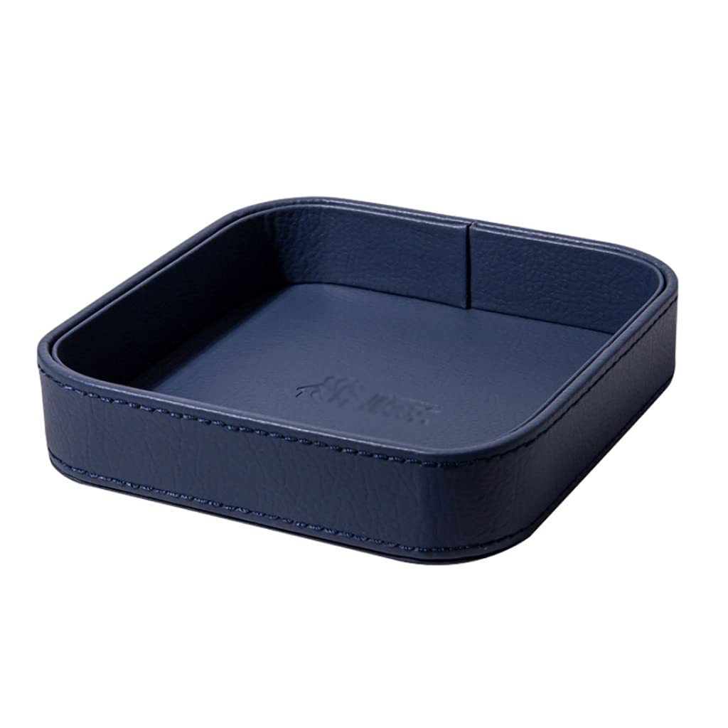 Desktop Storage,Key Wallets Cell Phones Catchall Tray Nightstand Or Dresser Organizer Plate,Change Wallet(Blue)