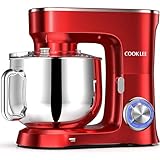 COOKLEE Stand Mixer, 9.5 Qt. 660W 10-Speed Electric Kitchen Mixer with Dishwasher-Safe Dough Hooks, Flat Beaters, Wire Whip & Pouring Shield...