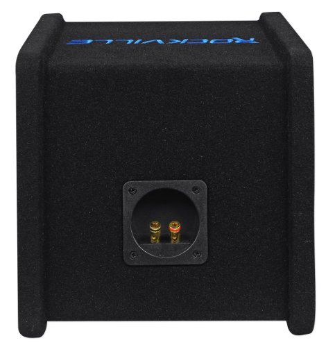 Rockville Rv8.1A 400W 8" Loaded Car Subwoofer Enclosure+Mono Amplifier+Amp Kit #TOP2