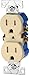 EATON TR270-9V Wall Plates, Ivory