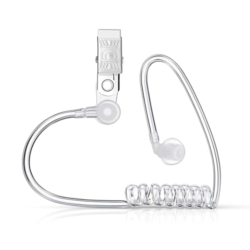 Vaulted Skulls & Co Secret Service Spy Earpiece Prop | Detective Ear Piece | Secret Service Accessory | Detective Costume Accessory
