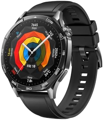 Huawei Watch GT 5 46mm Smartwatch, Up to 14 Days Battery Life, iOS & Android Compatible,Built in Maps, Pro-Level Sports Call&Message Reply,(Black, 46mm)