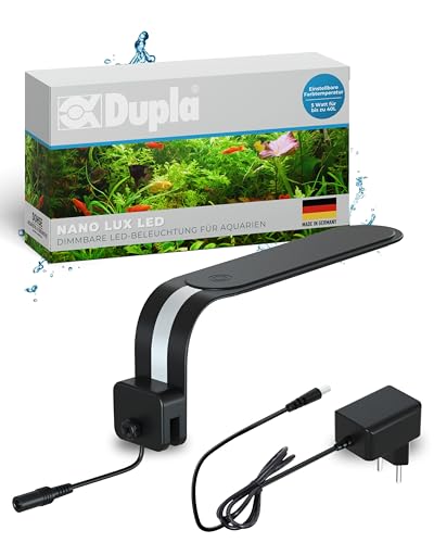 Dupla Nano Lux LED I 5 W I Dimmbare LED-Beleuchtung für Süßwasseraquarien von 15-40 Liter I Aquarium Lampe mit einstellbarer Farbtemperatur I Aquarien Licht für gesundes Pflanzenwachstum
