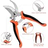 Garden Tools Set, 8 Piece Gardening Tools Set with Non Slip Ergonomic Handle, Heavy Duty Garden Tool Set with Storage Bag, Gardening Kit for Women, Garden Hand Tools Gift for Women and Men, Orange