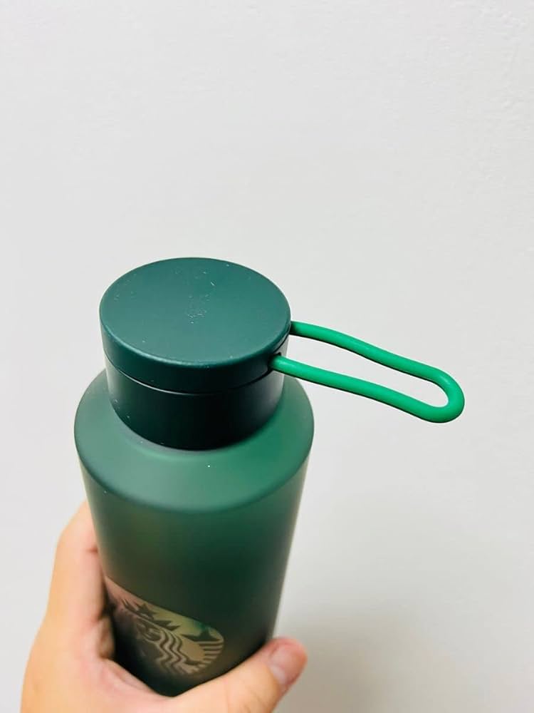 スターバックス　水筒　モスグリーン 韓国スタバ】2022 Core☆JNX Green wordmark vacuum 500ml (Starbucks