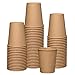 GUSTO [100 Count Kraft Disposable Paper Cups, Hot Coffee Cups Brown Unbleached - Eco-Friendly Cups (8 oz. - Kraft) 1