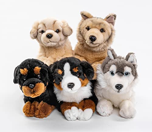Uni-Toys - Rottweiler, liegend - 30 cm (Länge) - Plüsch-Hund - Plüschtier, Kuscheltier