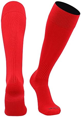 Champion Over the Calf Baseball Socks (Scarlet, X-Large)