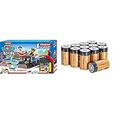 Carrera FIRST PAW Patrol Race 'N' Rescue 20063032 Autorennbahn Set ab 3 Jahren & Amazon Basics Batterien Alkali, Typ C, 12 Stück