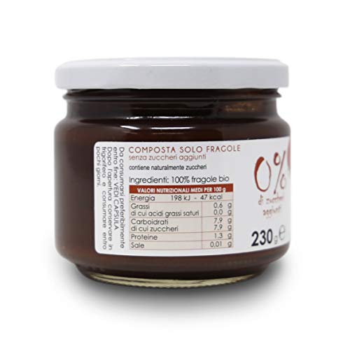 Carioni Food & Health Biologische samenstelling van 100% aardbeien, 230 g. - Image 5