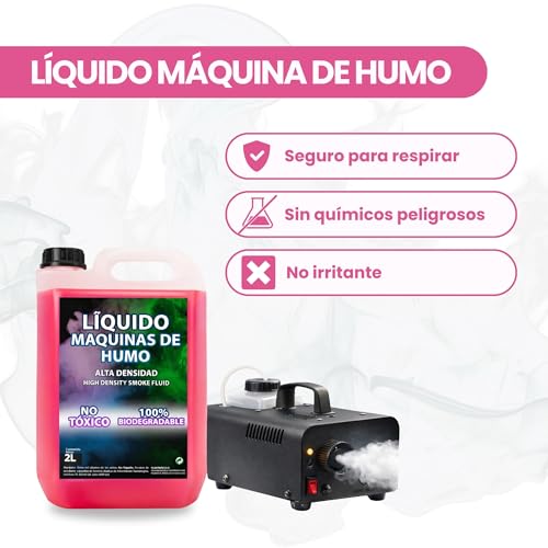 Miniatura 2 de Plantawa Líquido Maquina De Humo Natural 2 Litros Líquido Máquina Humo Alta Densidad Y Larga Duración, Seguro Para Respiración, Sin Quimicos Peligrosos, Cruelty Free, Discotecas, Fiestas, Eventos
