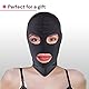 BDSM Maske von FOPS 100 % Spandex SM Maske S/M für Sklaven & Rollenspiele dehnbar bis 58 cm Augen & Mund frei atmungsaktiv & bequem perfekt für heiße Kontrolle & Reizspiele schwarz FOPS B23-1