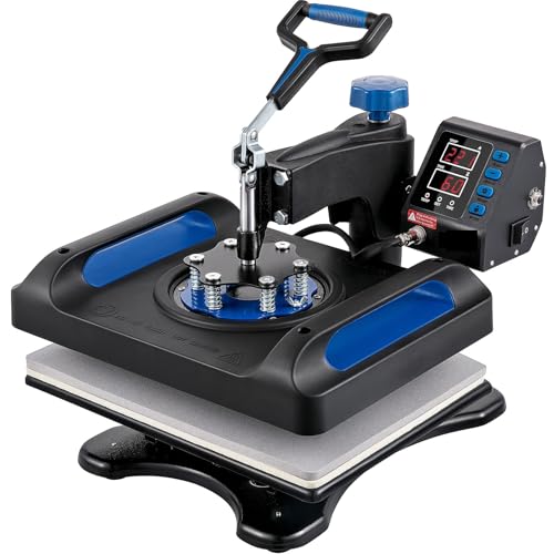 Plancha Térmica, Impresora digital de sublimación for camisetas con calentamiento rápido y 360°(15x15 Inch)