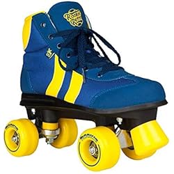 Patines 4 Ruedas Rookie Rookie Retro V2.1 Patines con 4 Ruedas, Unisex Adulto, Azul/Amarillo, 35.5