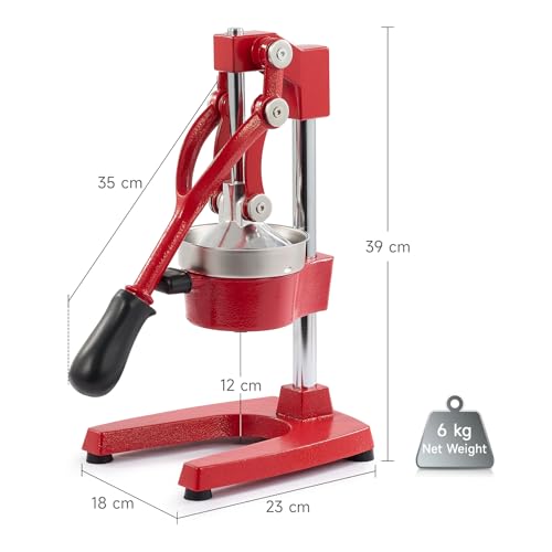 Image of CO-Z Commercial Grade Citrus Juicer Professional Hand Press Manual Fruit Juicer Metal Juice Squeezer Heavy Duty Orange Juicer Citrus Orange Lemon Lime Pomegranate
