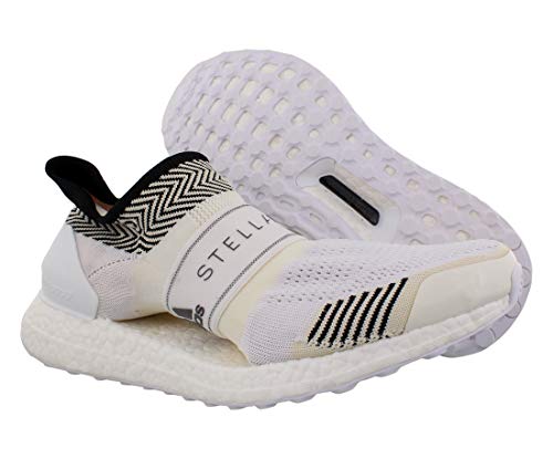 Image of adidas Ultraboost X 3.D. S. Womens Shoes Size 5, Color: Chalk White /Chalk White /Radiant Orange