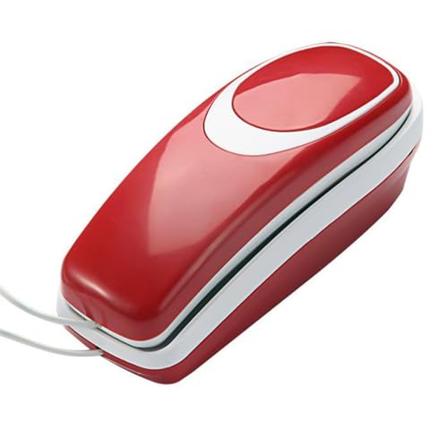 Teléfono con cable rojo fácil de usar para adultos miniatura 1