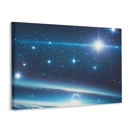 Cadre de Noël art astronomique idéal pour offrir en cadeau déco