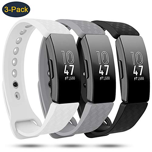 findway Compatible with Fitbit Inspire HR Bands/Fitbit Inspire Band, Adjustable Soft Silicone Inspire