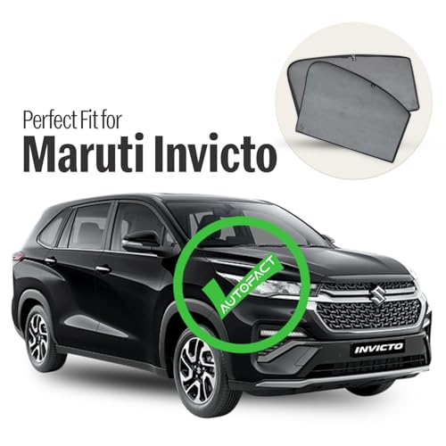 Image of Autofact Car Sunshades for Maruti Invicto, UV Protection, Useful Car Accessories, Custom fit Sun Shades for Side Windows, Set of 6