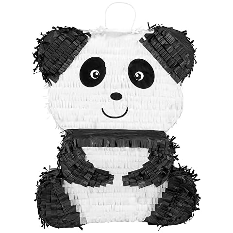 Boland 30960 - Pinata Panda, Größe 50 x 38 x 10 cm, schwarz-weißer Bär, Geburtstag, Dekoration, Party-Spiel, Geschenk Cover