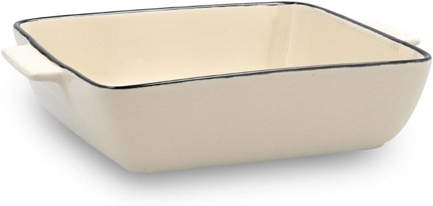 Quid Cocco Square Stoneware Oven Casserole 20 x 16.5 x 27 cm Earthenware Suitable Microwave Oven Safe