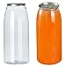 Airosia 100 pack 22 oz Plastic Juice Bottles with Caps – Plastic Sealable Can Cups with Lids for Smoothie, Boba, & Iced Coffee Cups -Compatible Automatic Cup Sealers(Must work with can sealer machine)